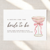 Roze Bow Petals & Prosecco Vrijgezellenfeest Recep Informatiekaartje