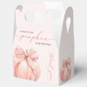 Roze Bow Pompoen Baby shower Favoriet Box Bedankdoosjes (Open)