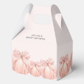 Roze Bow Pompoen Baby shower Favoriet Box Bedankdoosjes (Achterkant)