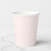 Roze Bow Pompoen Baby shower Papieren Cup Bekers (Achterkant)