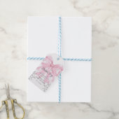 Roze Bow Pompoen Ghost Baby shower Gift Labels Cadeaulabel (Met Touw)