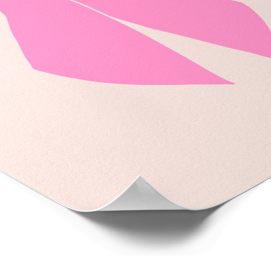 Roze bow poster (Hoek)