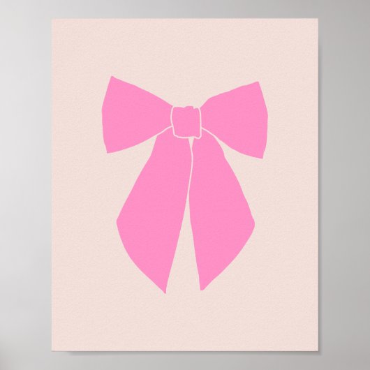 Roze bow poster (Voorkant)