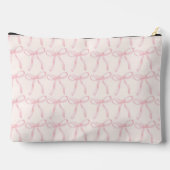 Roze Bow Print, Schattige en Coquette Accessoire P Etui (Achterkant)