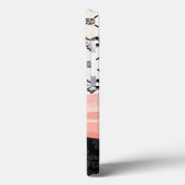 Roze Bow Rhinestone Heart Case-Mate iPhone Case (Achterkant / Links)