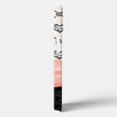 Roze Bow Rhinestone Heart Case-Mate iPhone Case (Achterkant / Rechts)