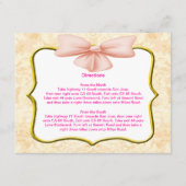 Roze Bow Richting Kaarten (Voorkant)