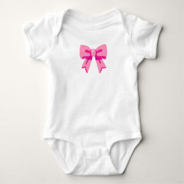 Roze bow romper