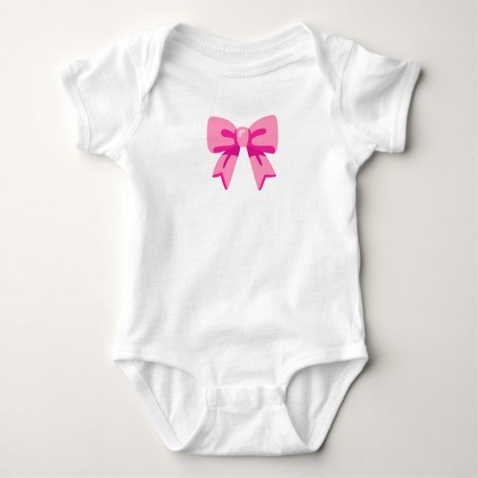 Roze bow romper (Voorkant)