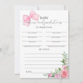 Roze Bow & Rozen Coquette Voorspellingen Advies Ka Kaart (Voorkant)