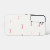 Roze Bow Samsung Telefoonhoes Samsung Galaxy Hoesje (Achterkant horizontaal)