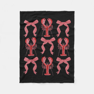 Roze Bow Schattige Coquette Crawfish Y2k Clean Gir Fleece Deken