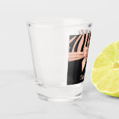 Roze bow shot glas (Links)