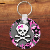 Roze bow sleutelhanger (Voorkant)