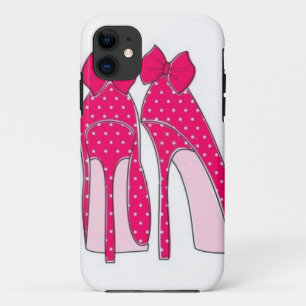 Roze Bow Stiletto Heels iPhone 5/5s Hoesje