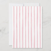 Roze Bow Stripes Meisje Voetbal Spel Tijd Verjaard Kaart (Achterkant)