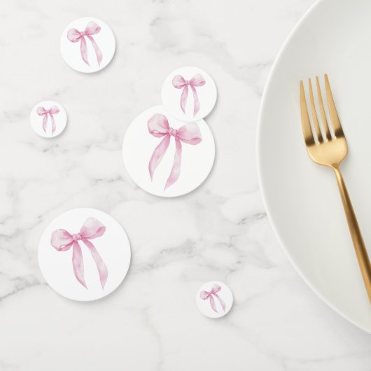 Roze Bow Table Confetti (Groep)