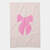 Roze bow theedoek (Verticaal)