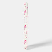 Roze Bow Trellis Coquette Patroon Case-Mate iPhone Case (Achterkant / Rechts)