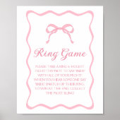 Roze Bow Tying de Knoop Vrijgezellenfeest Ring Gam Poster (Voorkant)