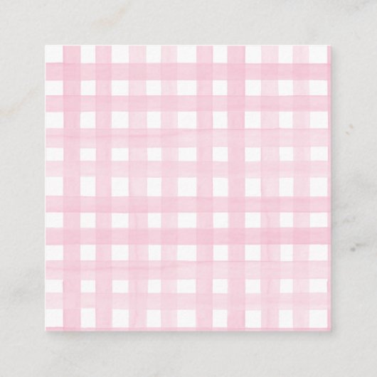 Roze Bow Verjaardagsverblijf Kaarten (Achterkant)