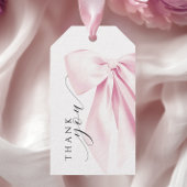 Roze Bow Vrijgezellenfeest Cadeaulabel