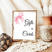 Roze Bow Vrijgezellenfeest Cadeaus & Kaarten Poster