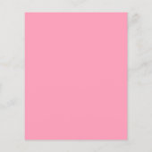 Roze Bow Vrijgezellenfeest Dank u kaart (Achterkant)