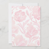 Roze Bow Vrijgezellenfeest Kaart (Achterkant)