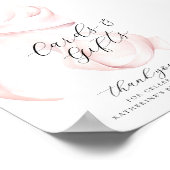 Roze Bow Vrijgezellenfeest Kaarten & Geschenken Ta Poster (Hoek)