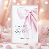 Roze Bow Vrijgezellenfeest Kaarten & Geschenken Ta Poster