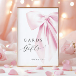 Roze Bow Vrijgezellenfeest Kaarten & Geschenken Ta Poster