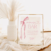 Roze Bow Vrijgezellenfeest Mimosa Bar Teken, Bubbl Poster