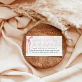 Roze Bow Vrijgezellenfeest Recept Aanvraag Kaart