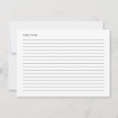 Roze Bow Vrijgezellenfeest Recept Kaart (Achterkant)