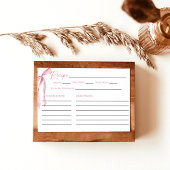 Roze Bow Vrijgezellenfeest Recept Kaart