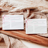 Roze Bow Vrijgezellenfeest Recept Kaart