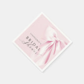 Roze Bow Vrijgezellenfeest Servet (Hoek)