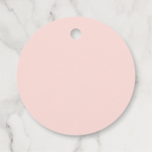 Roze Bow Waterverf Pompoen Baby shower Bedankjes Labels (Achterkant)