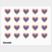 Roze bow Weddenschappen Hart Sticker (Vel)