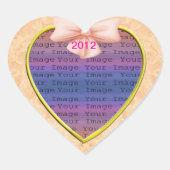 Roze bow Weddenschappen Hart Sticker (Voorkant)