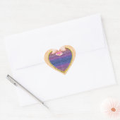 Roze bow Weddenschappen Hart Sticker (Envelop)