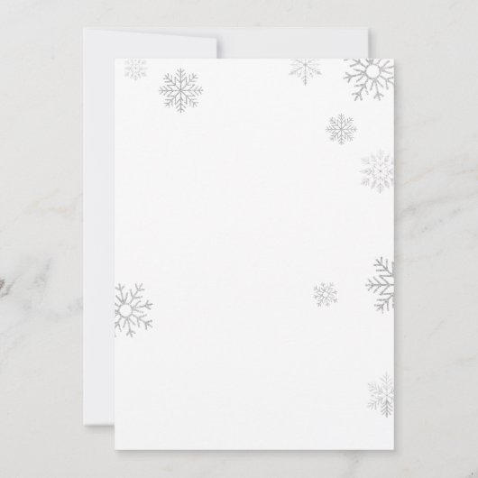 Roze Bow Winter Onederland Sneeuwvlok 1e verjaarda Kaart (Achterkant)