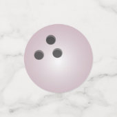 Roze Bowling Ball Confetti (Kleine voorkant)