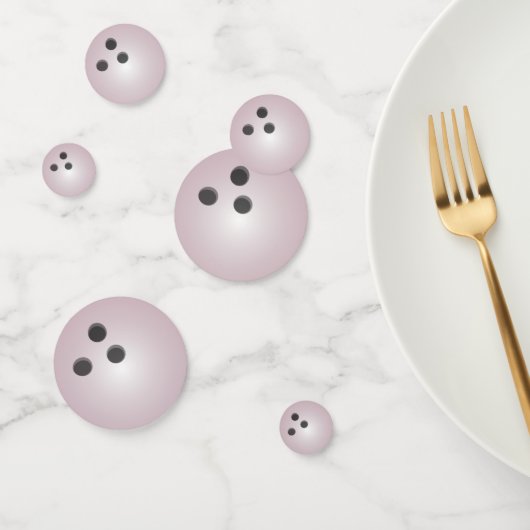 Roze Bowling Ball Confetti (Groep)