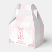 Roze Bows Coquette Verjaardag Favoriet Box Bedankdoosjes (Achterkant)