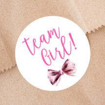 Roze bows Team Girl Gender Revee