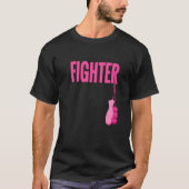 Roze boxing handschoenen Borstkanker Bewustzijn T-shirt (Voorkant)
