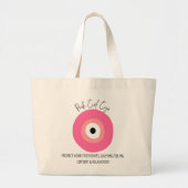 Roze boze ogen ampulet grote tote bag (Voorkant)