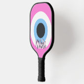 roze boze oog aanpasbaar pickleball paddle (Links)